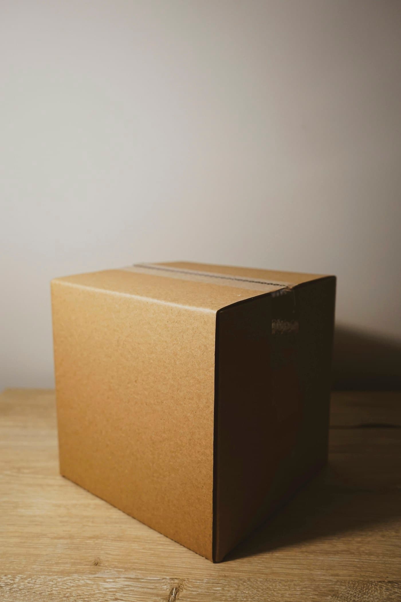 A large double-wall corrugated carton